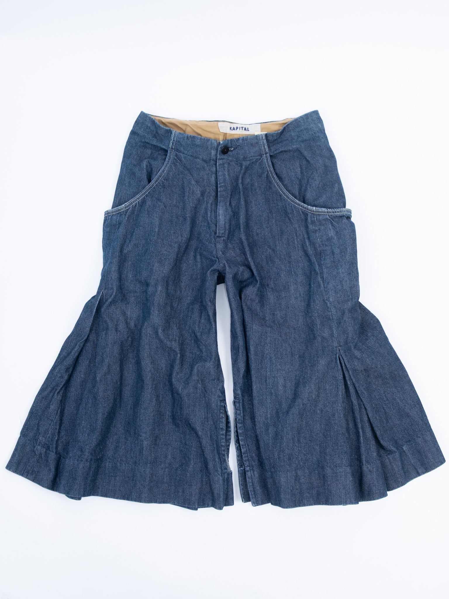 KAPITAL DENIM FLARED CAPRI PANTS – Taro's Wish