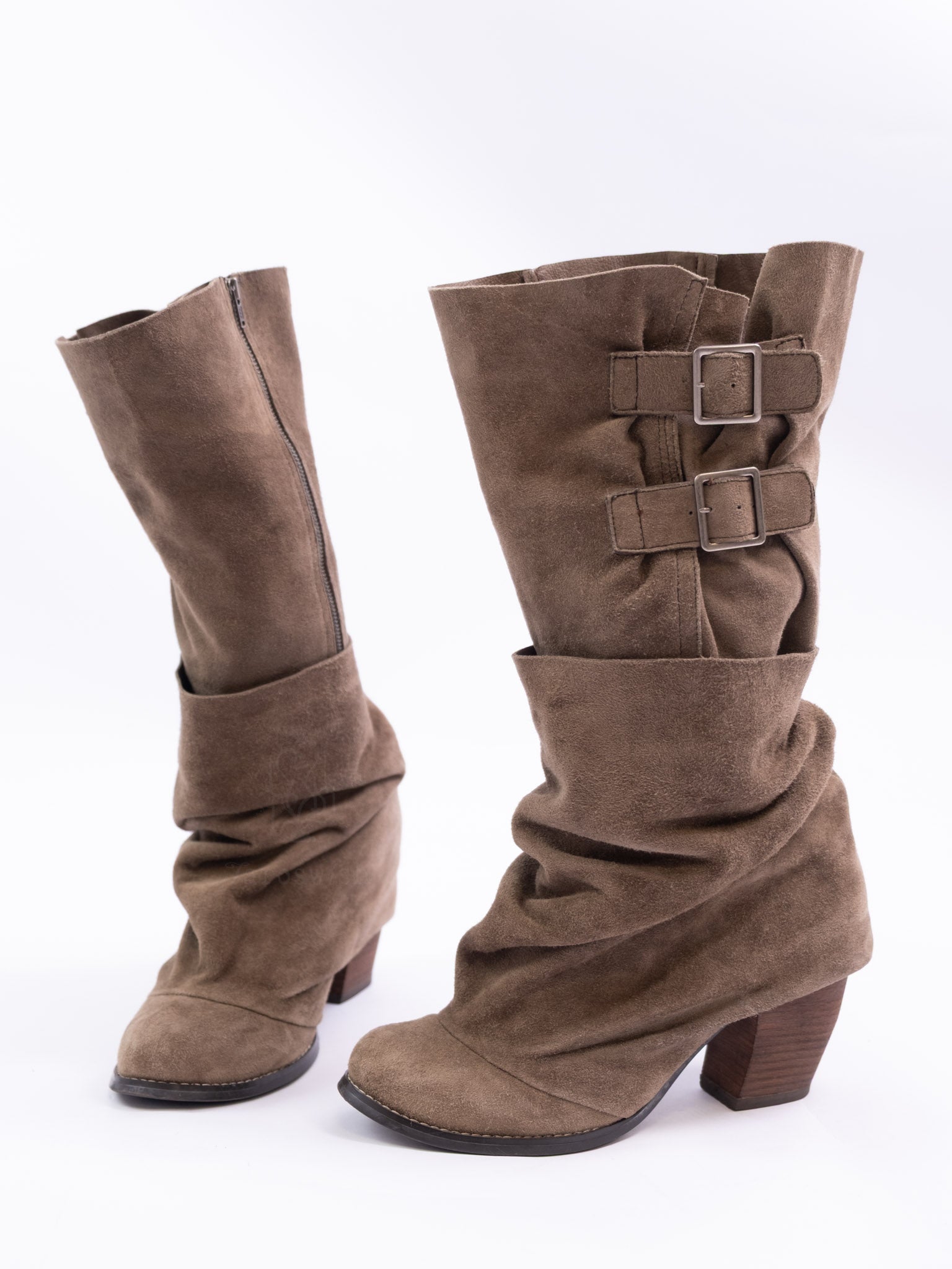 ZUCCa Brown Suede Platform Boots Size M – Taro's Wish