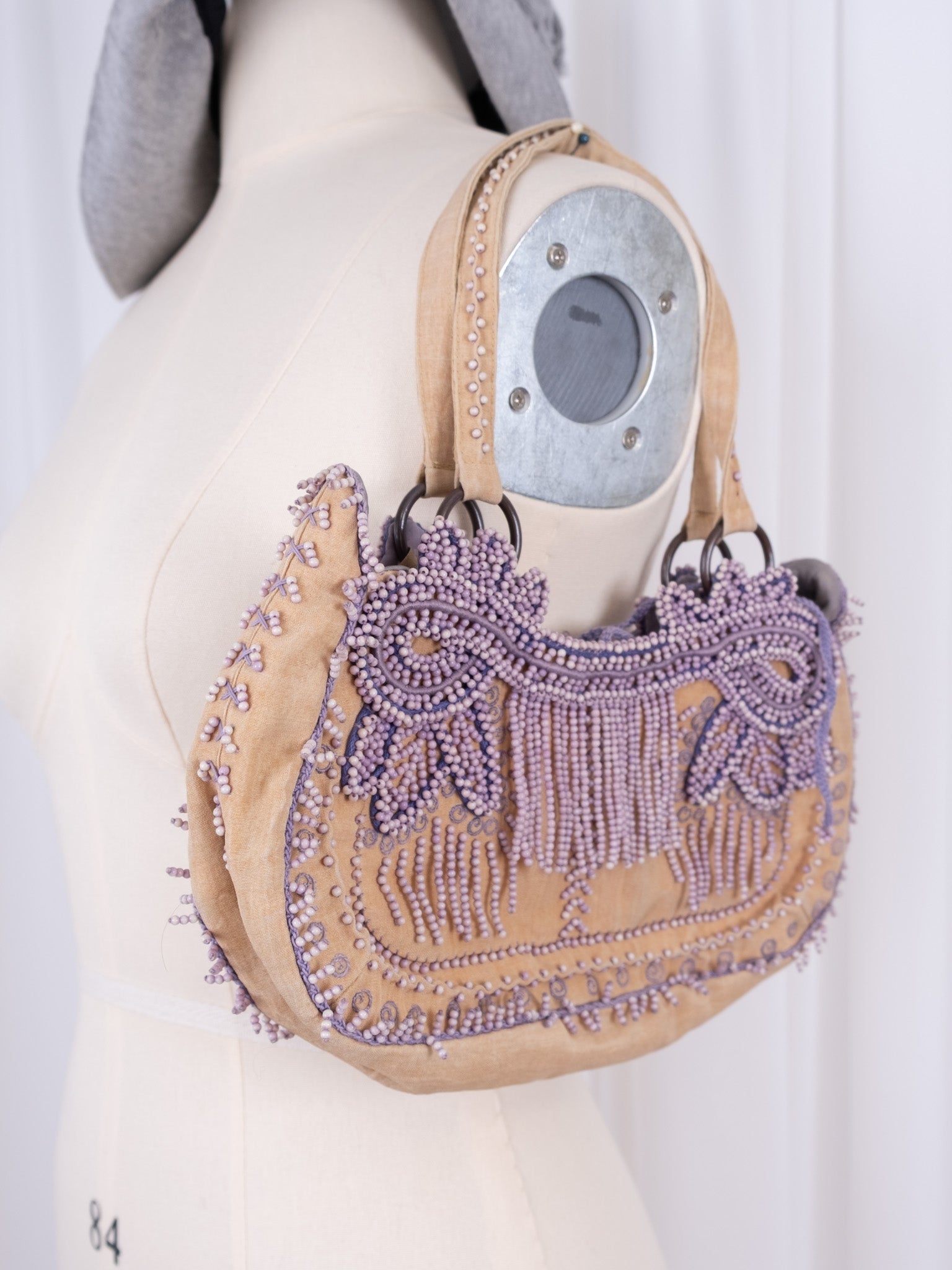 JAMIN PUECH PLAVENDER BEADED FRINGE SHOULDER BAG – Taro's Wish
