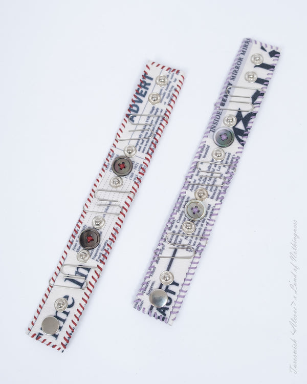 NEWSPAPER LEATHER BRACELET | LAND OF NOTHINGNESS